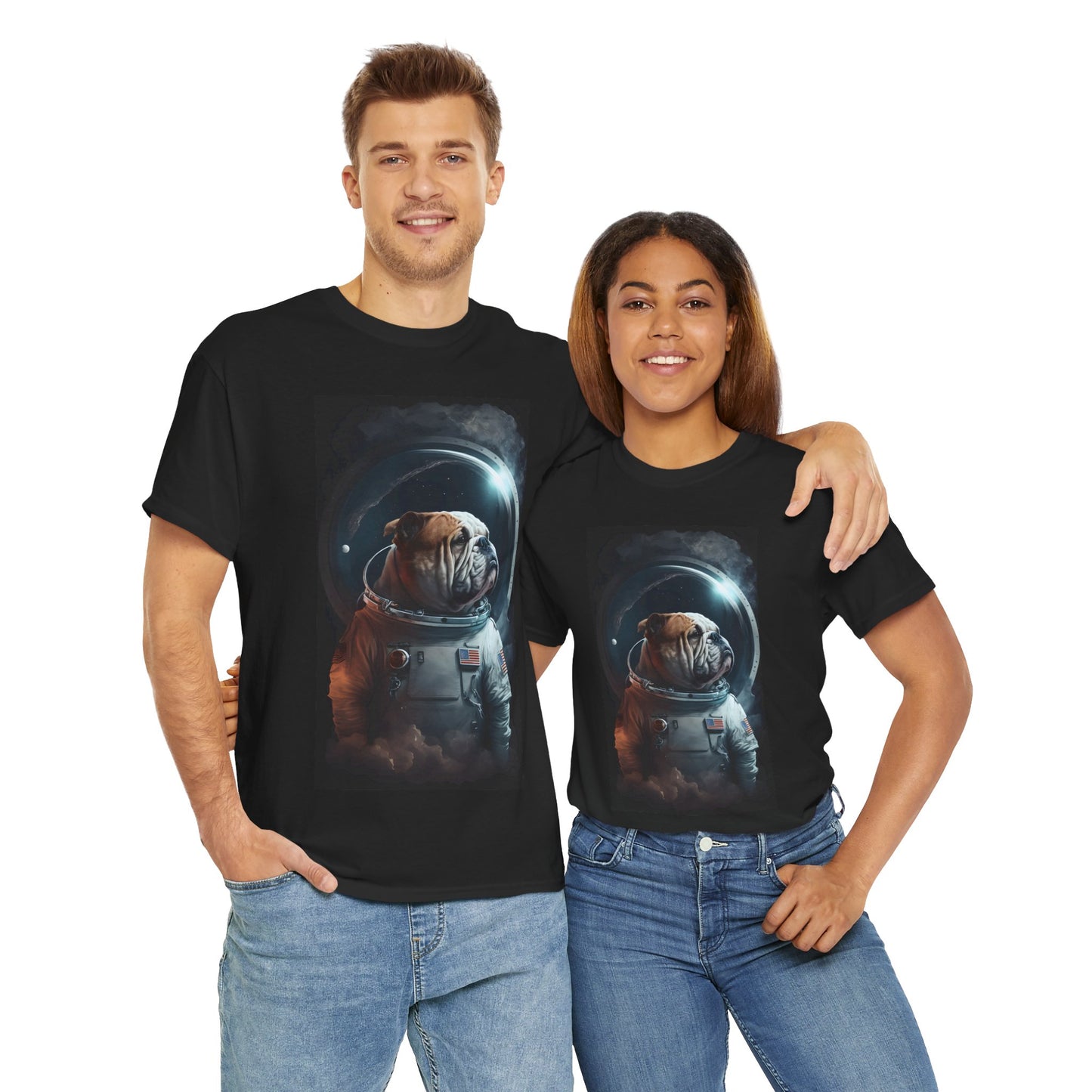 Ethereal Bulldog Astronaut Tshirt