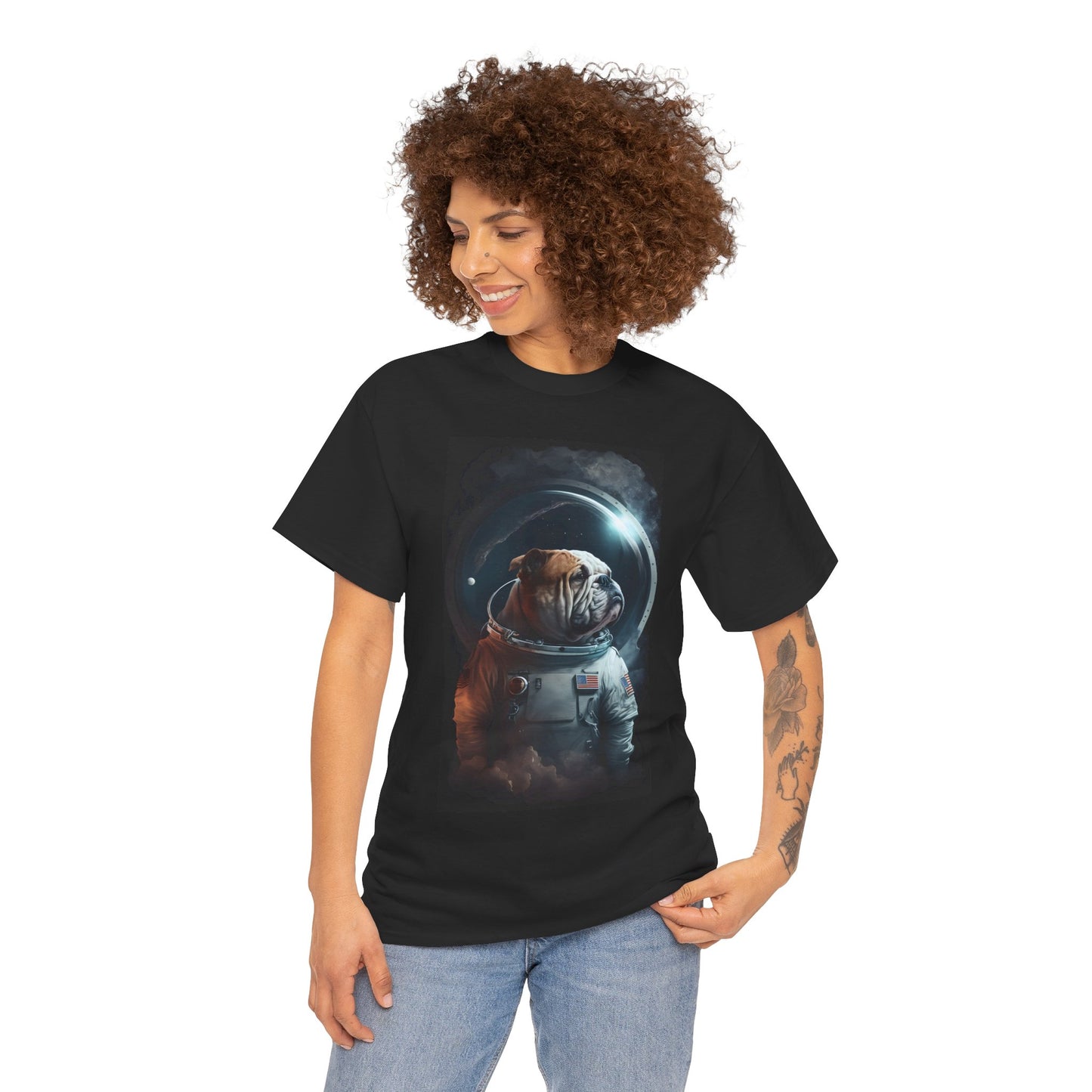 Ethereal Bulldog Astronaut Tshirt