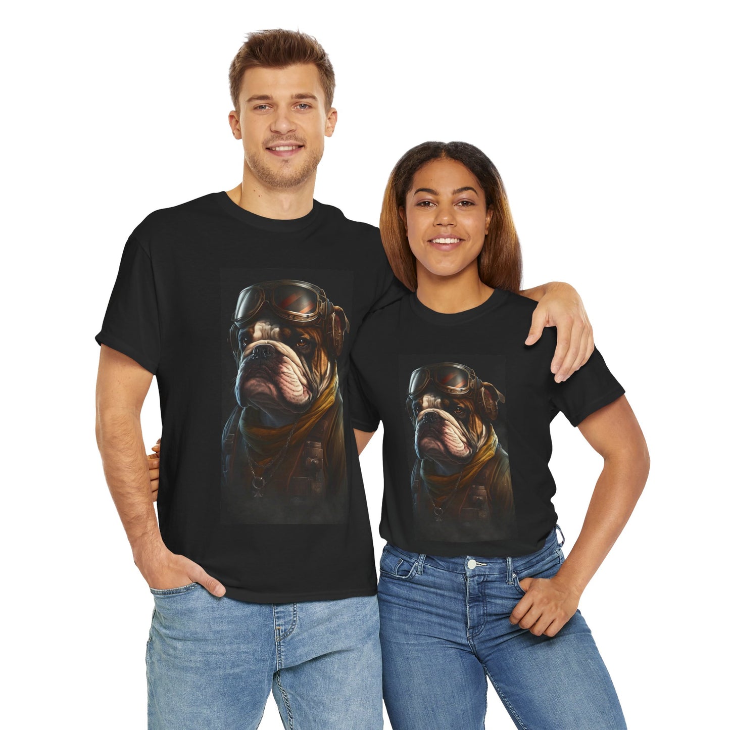 Soar high with this Rugged Bulldog Aviator TShirt