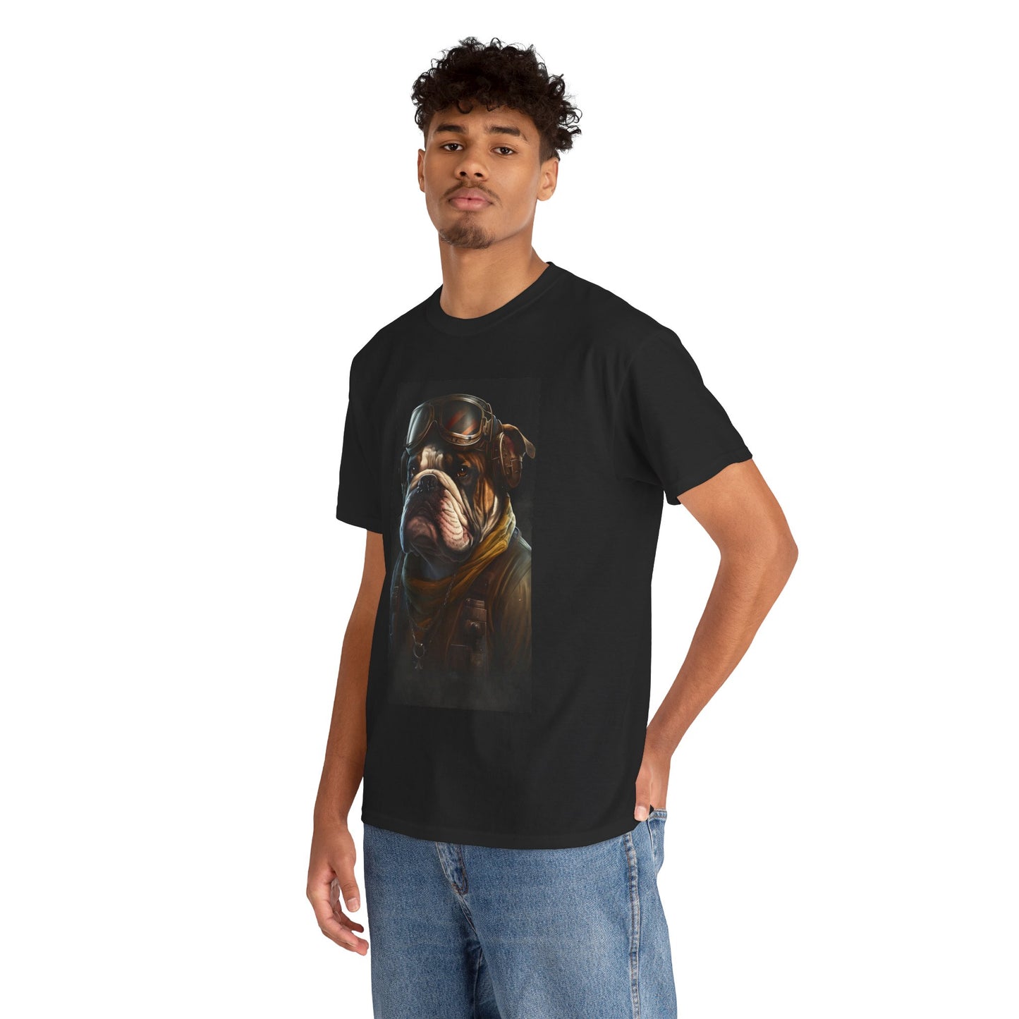 Soar high with this Rugged Bulldog Aviator TShirt