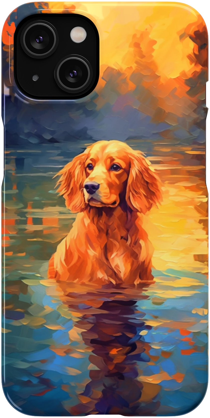 English Cocker Spaniel Splashing Serenade