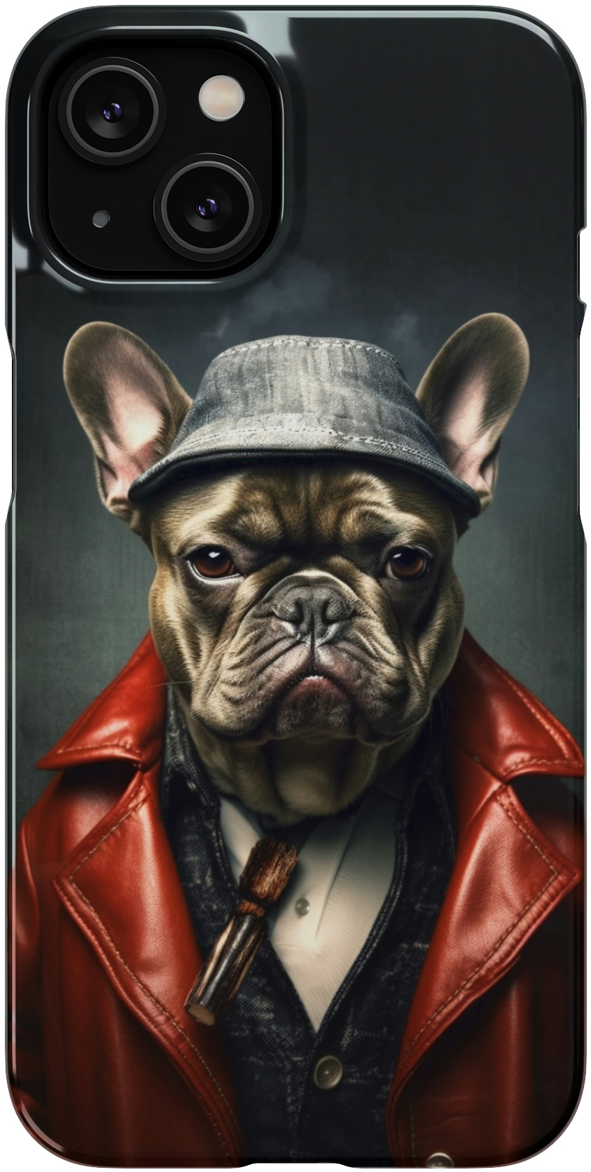 Rebel Paws: French Bulldog Rocks the Streets!