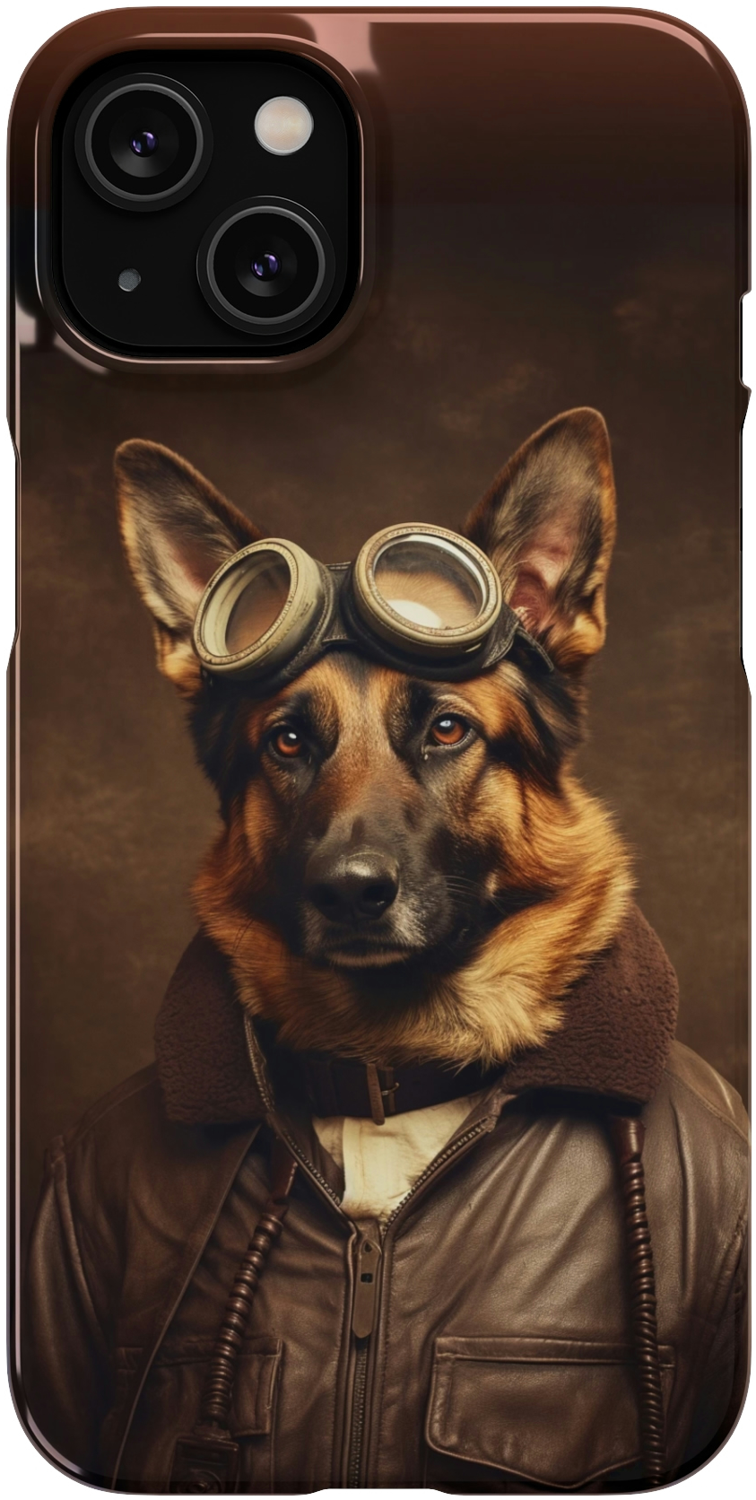 German Shepherd Aviator with Attitude!