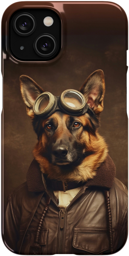 German Shepherd Aviator with Attitude!