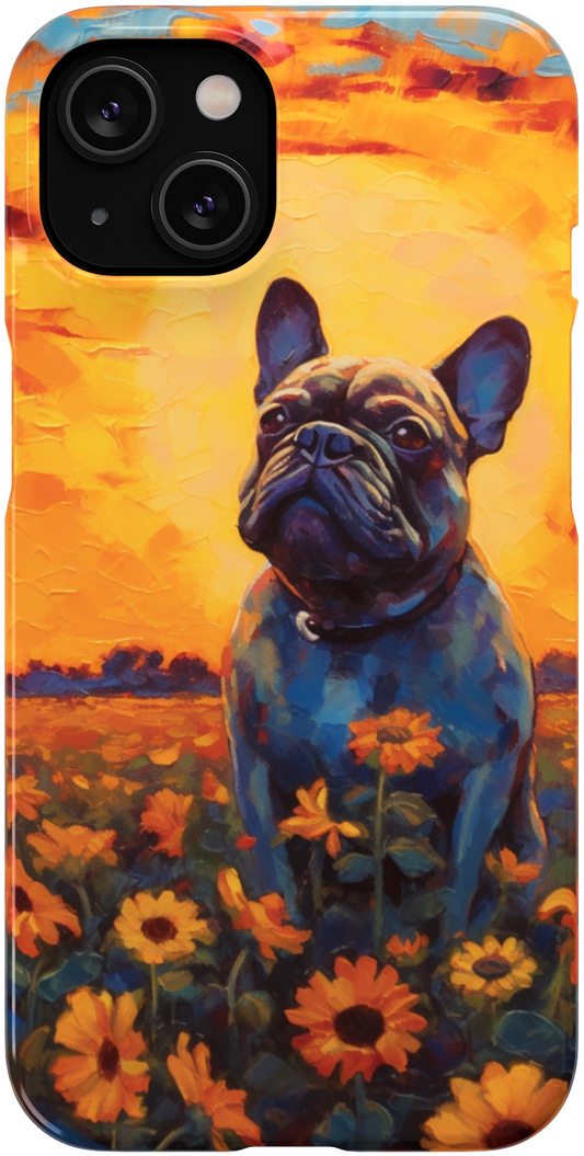 Frenchie Sunflower Sunset Serenade