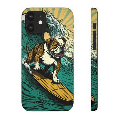 Surf's Up Bulldog: Ride the Wave with Your Best Pal