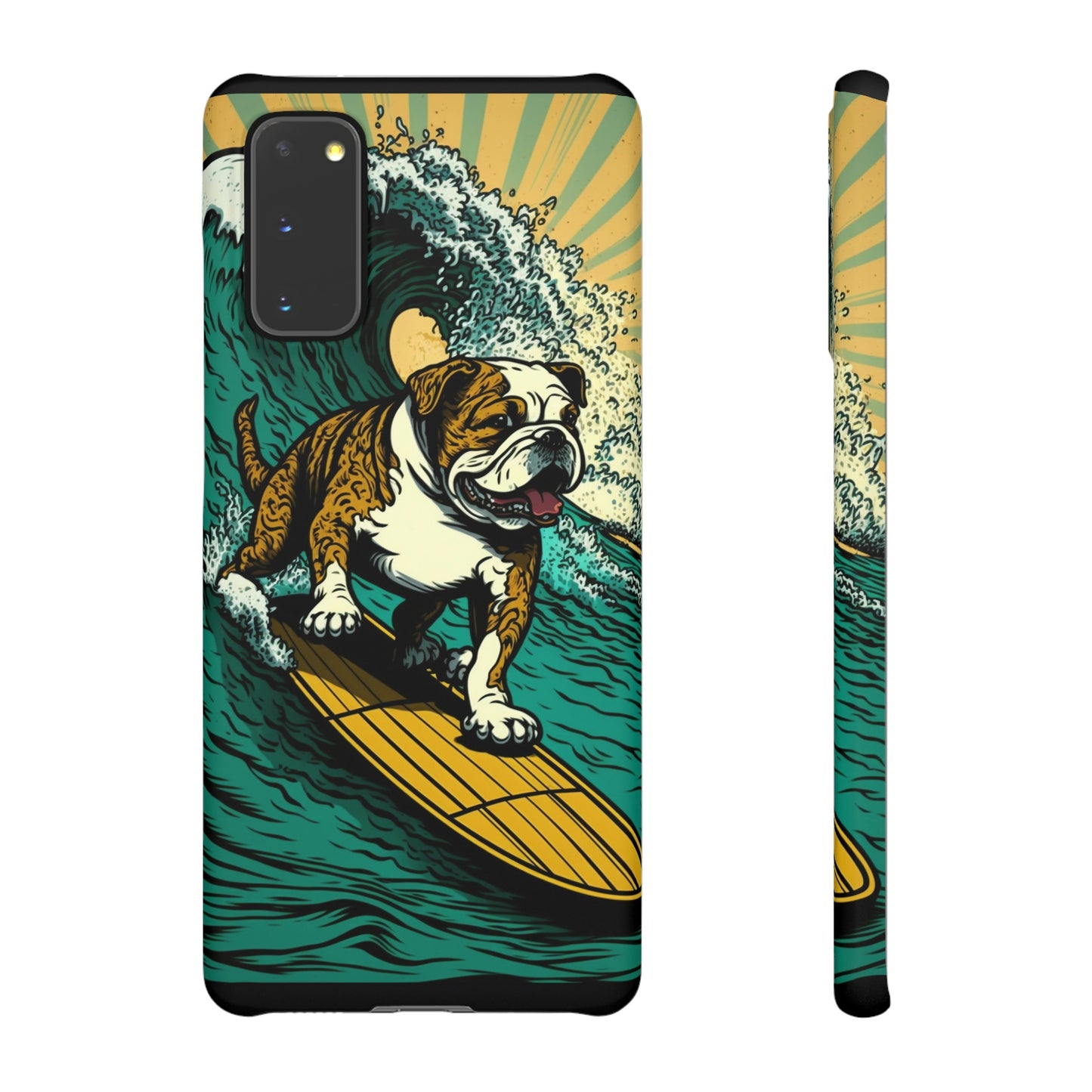 Surf's Up Bulldog: Ride the Wave with Your Best Pal