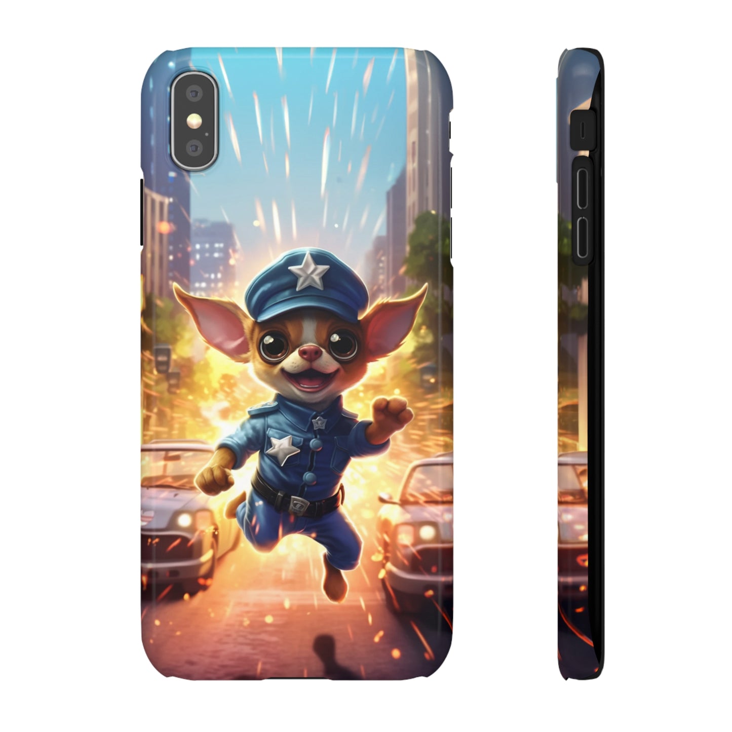 Chihuahua Super Cop: Explosive Action Phone Case
