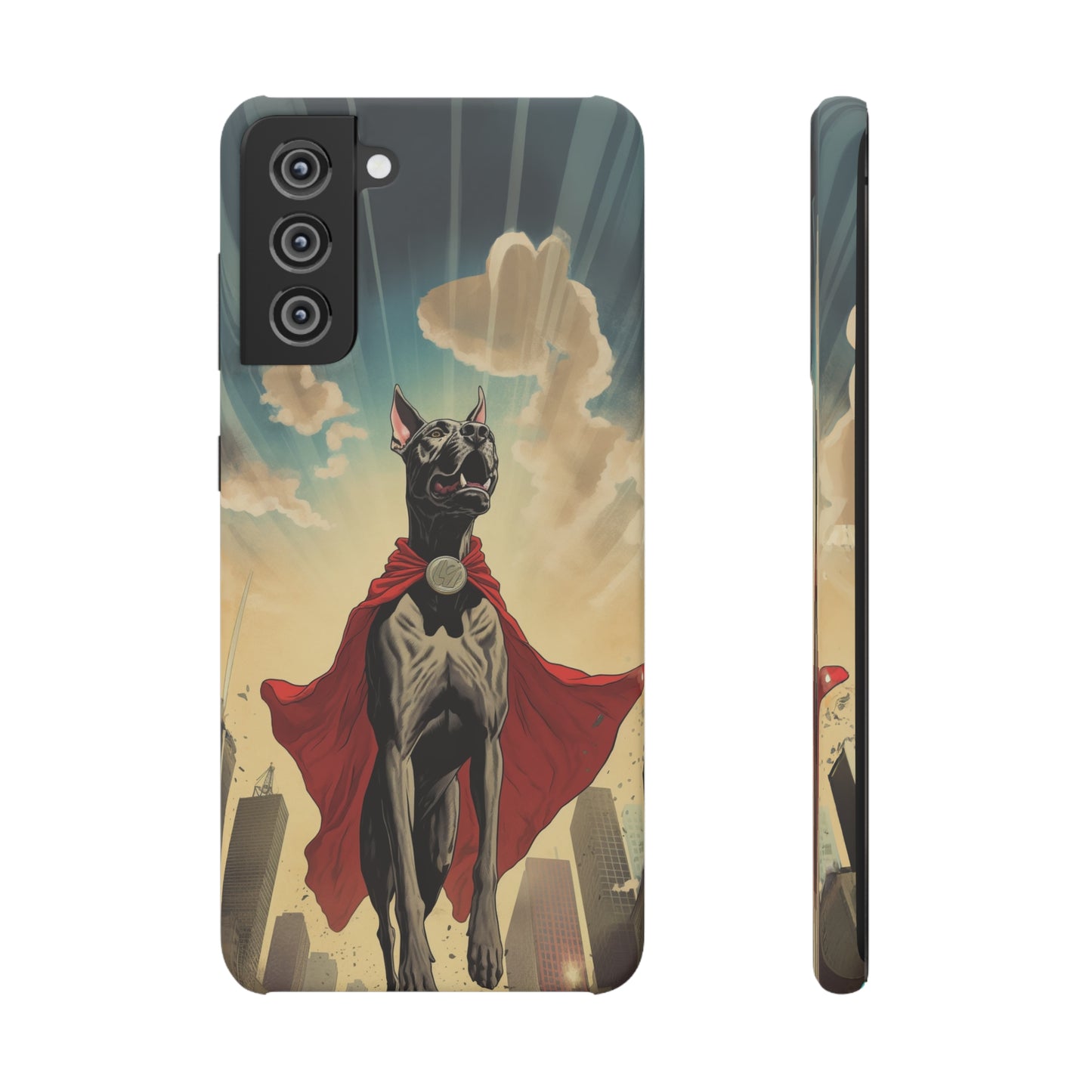 Mighty Guardian: Cartoon Superhero Great Dane