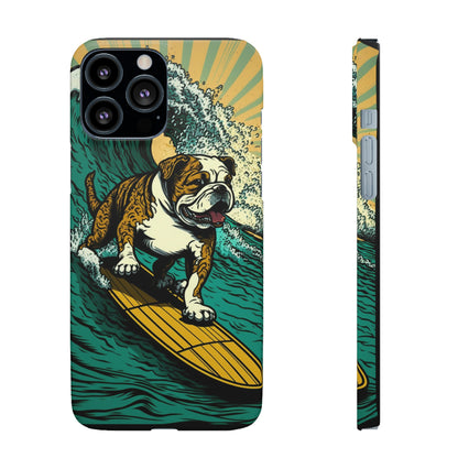 Surf's Up Bulldog: Ride the Wave with Your Best Pal