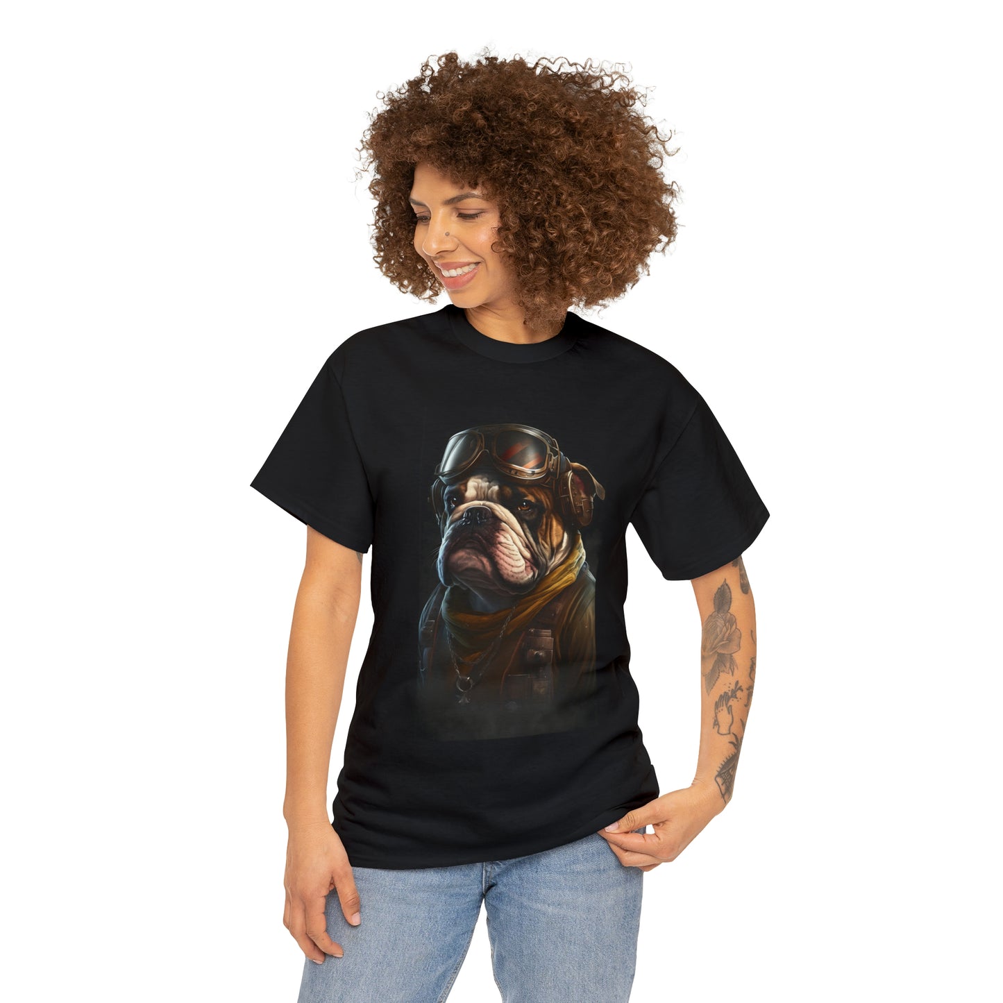 Soar high with this Rugged Bulldog Aviator TShirt