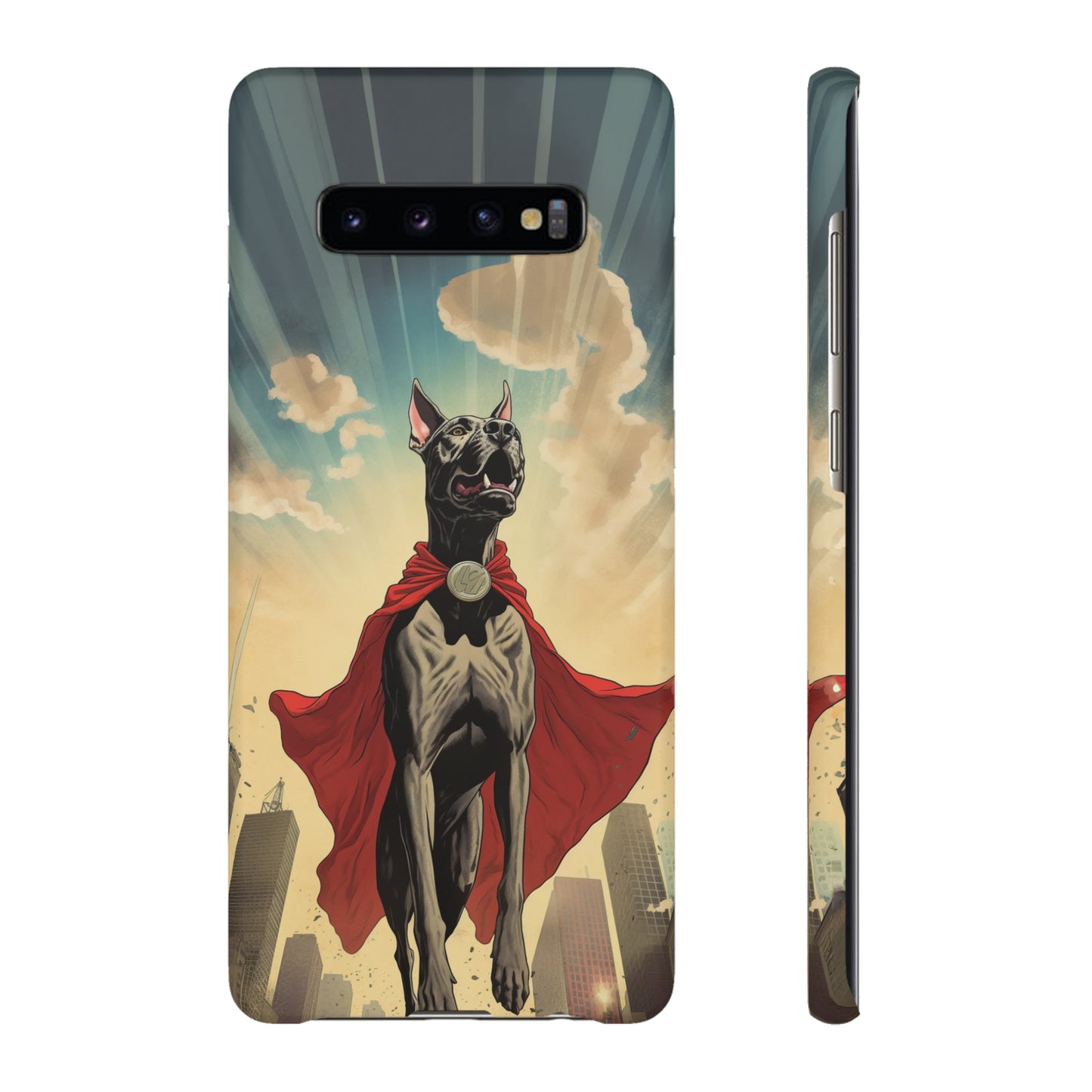 Mighty Guardian: Cartoon Superhero Great Dane