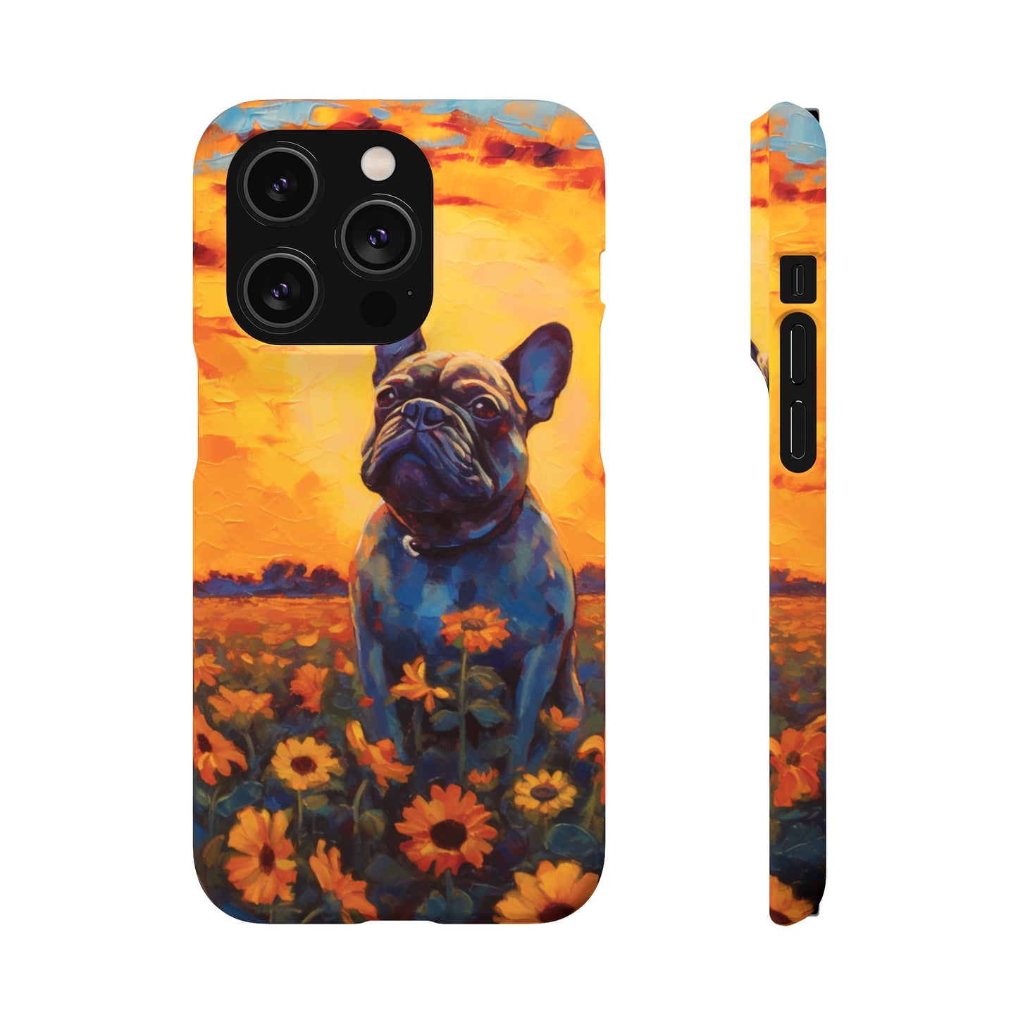 Frenchie Sunflower Sunset Serenade