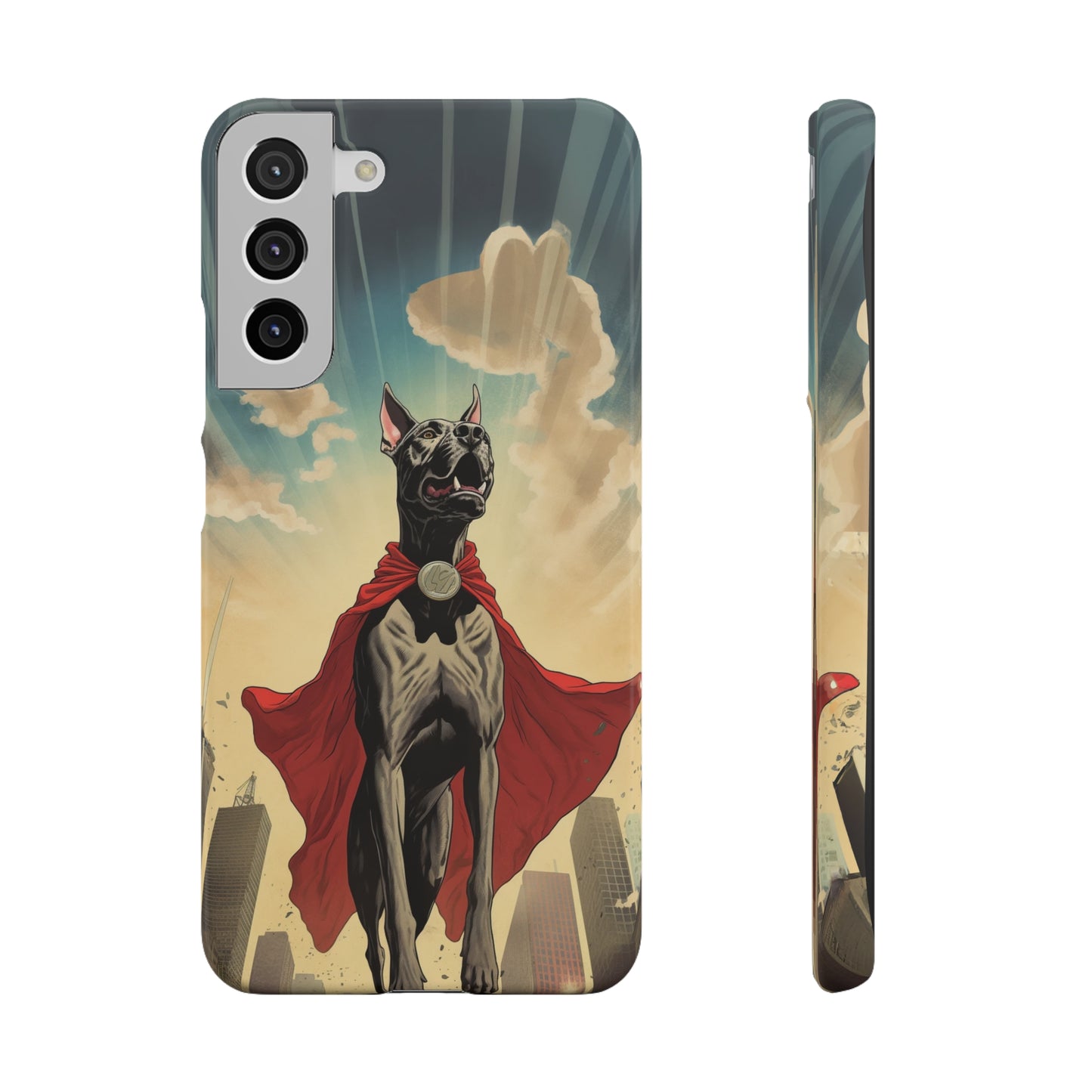 Mighty Guardian: Cartoon Superhero Great Dane