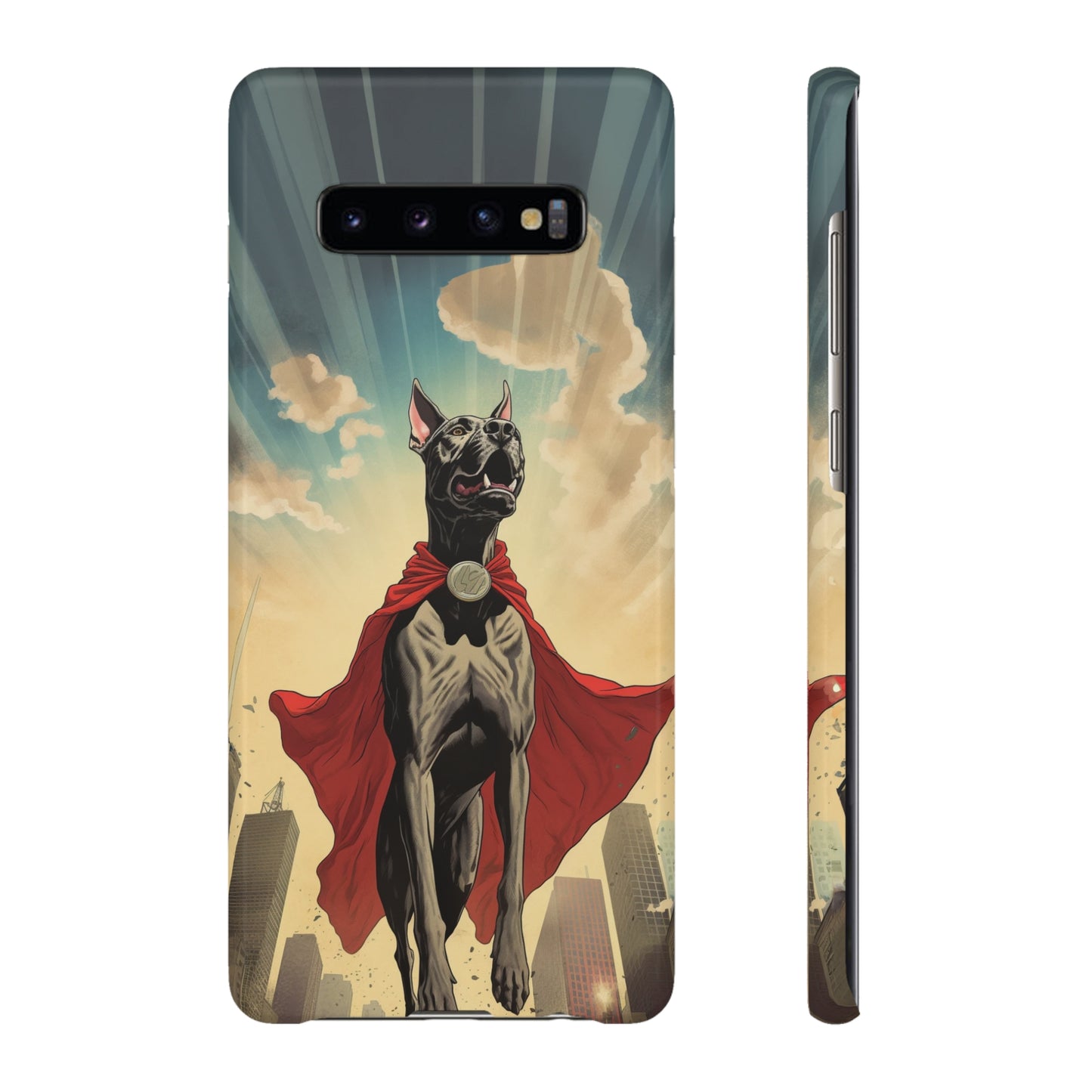 Mighty Guardian: Cartoon Superhero Great Dane