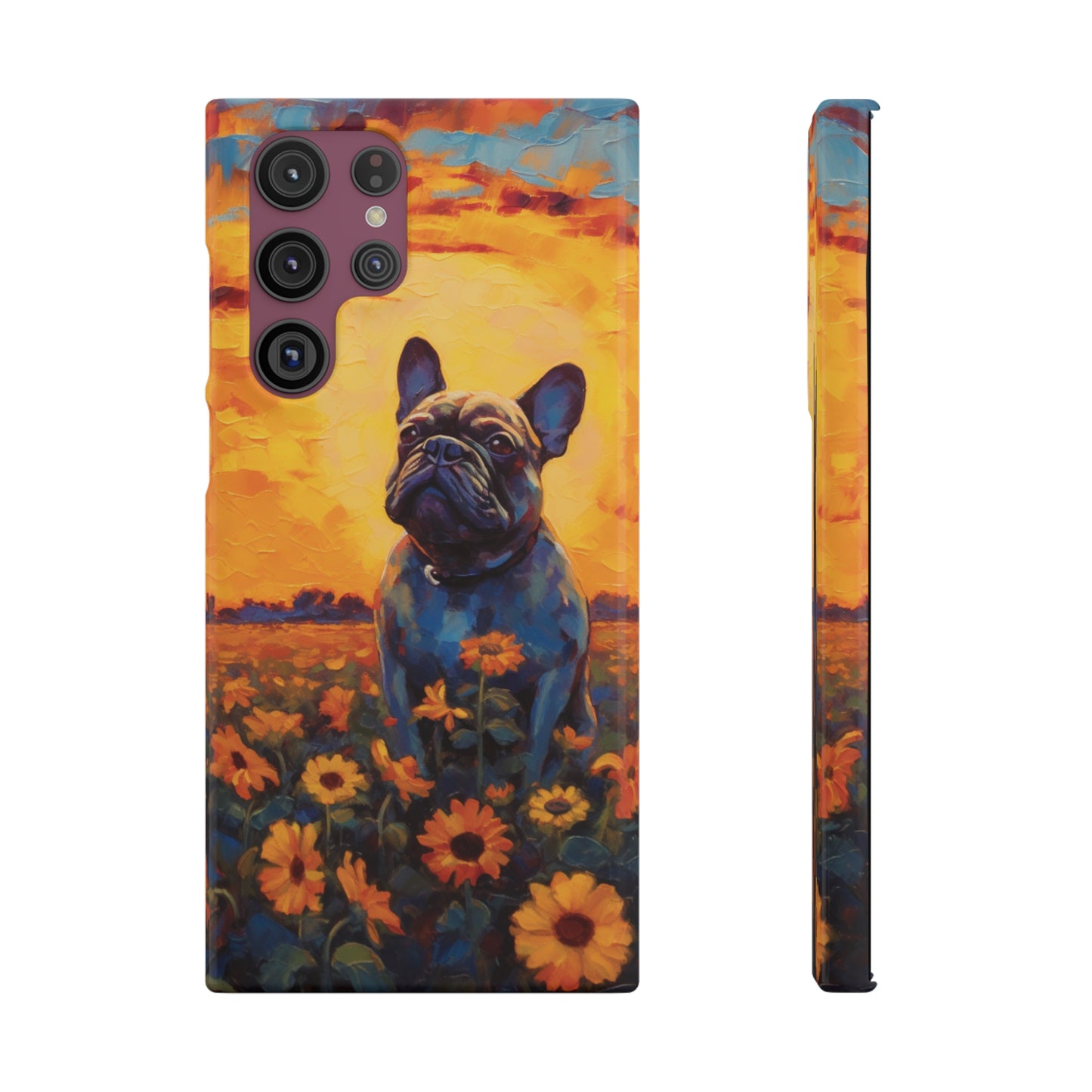 Frenchie Sunflower Sunset Serenade