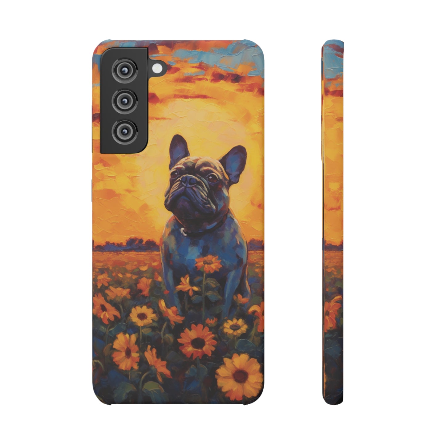 Frenchie Sunflower Sunset Serenade