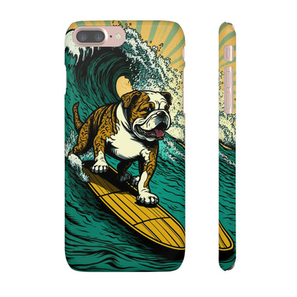 Surf's Up Bulldog: Ride the Wave with Your Best Pal