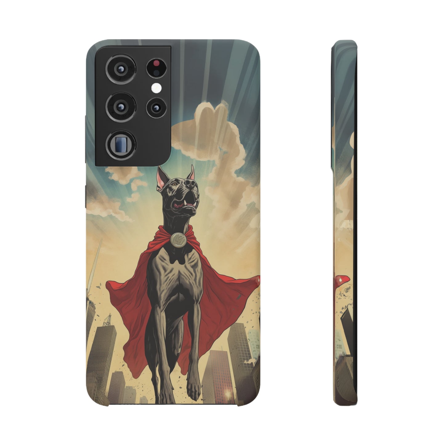 Mighty Guardian: Cartoon Superhero Great Dane