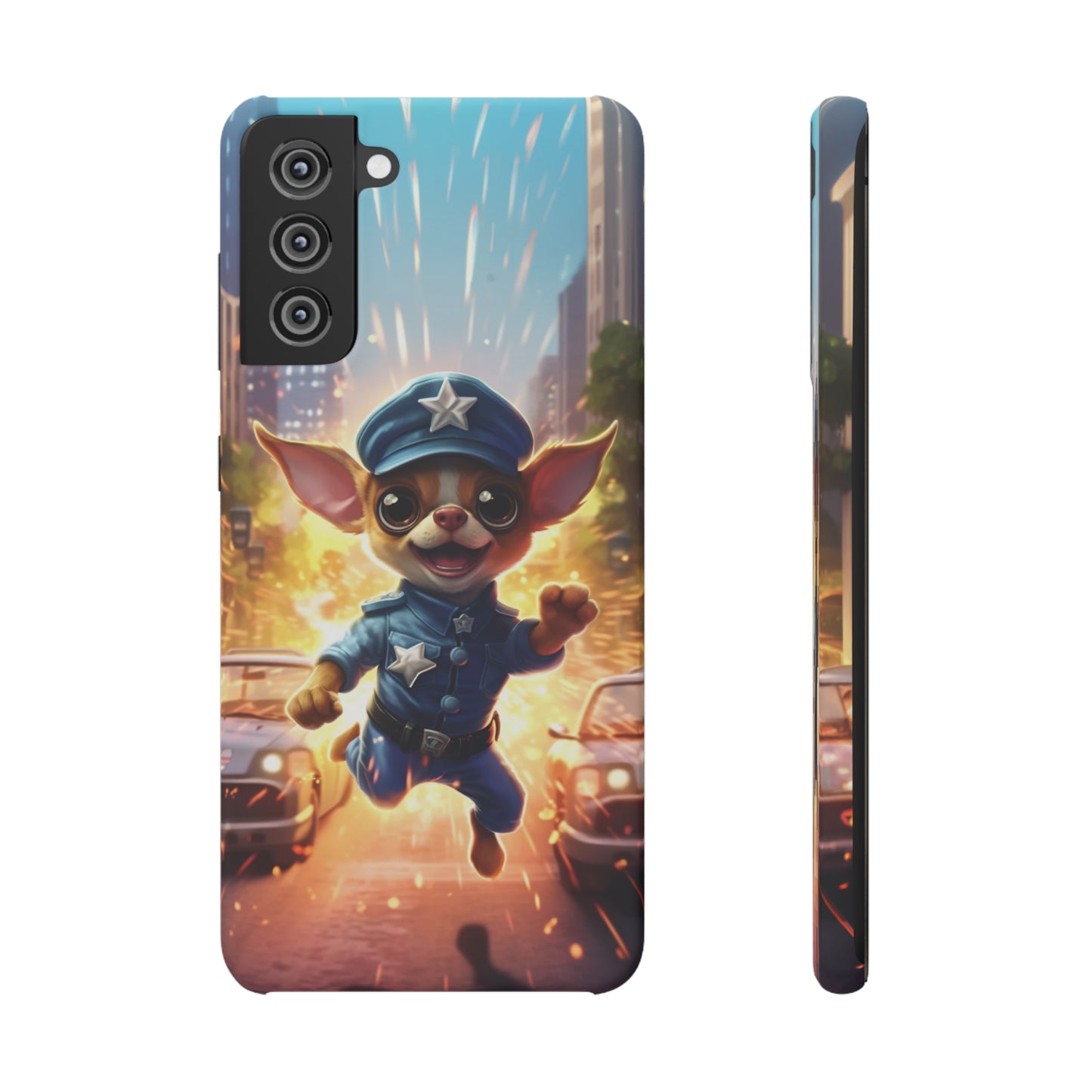 Chihuahua Super Cop: Explosive Action Phone Case