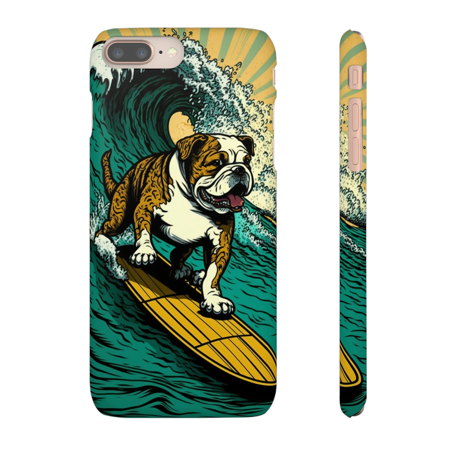 Surf's Up Bulldog: Ride the Wave with Your Best Pal