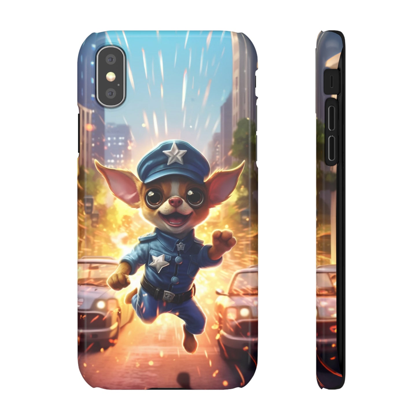 Chihuahua Super Cop: Explosive Action Phone Case