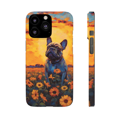 Frenchie Sunflower Sunset Serenade