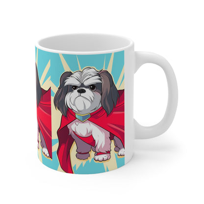 Shihtzu Superhero Coffee Mug - Brew Up a Heroic Start to Your Day!