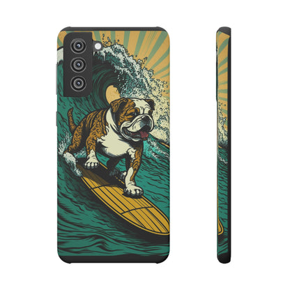 Surf's Up Bulldog: Ride the Wave with Your Best Pal