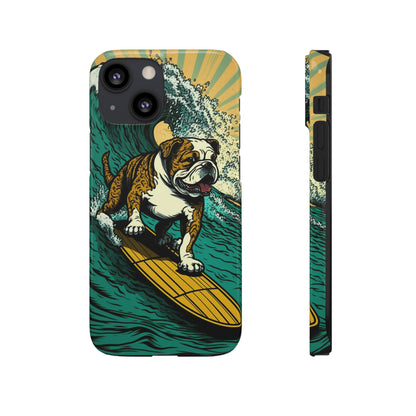 Surf's Up Bulldog: Ride the Wave with Your Best Pal