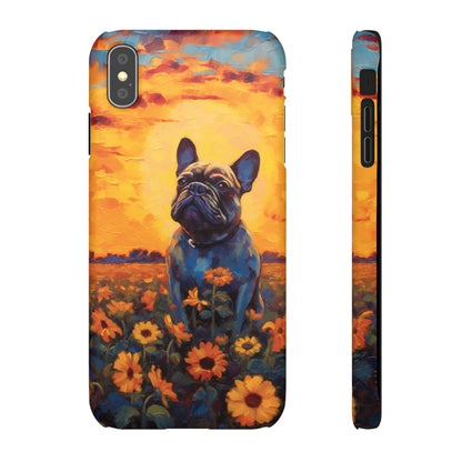 Frenchie Sunflower Sunset Serenade