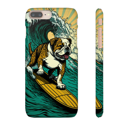 Surf's Up Bulldog: Ride the Wave with Your Best Pal