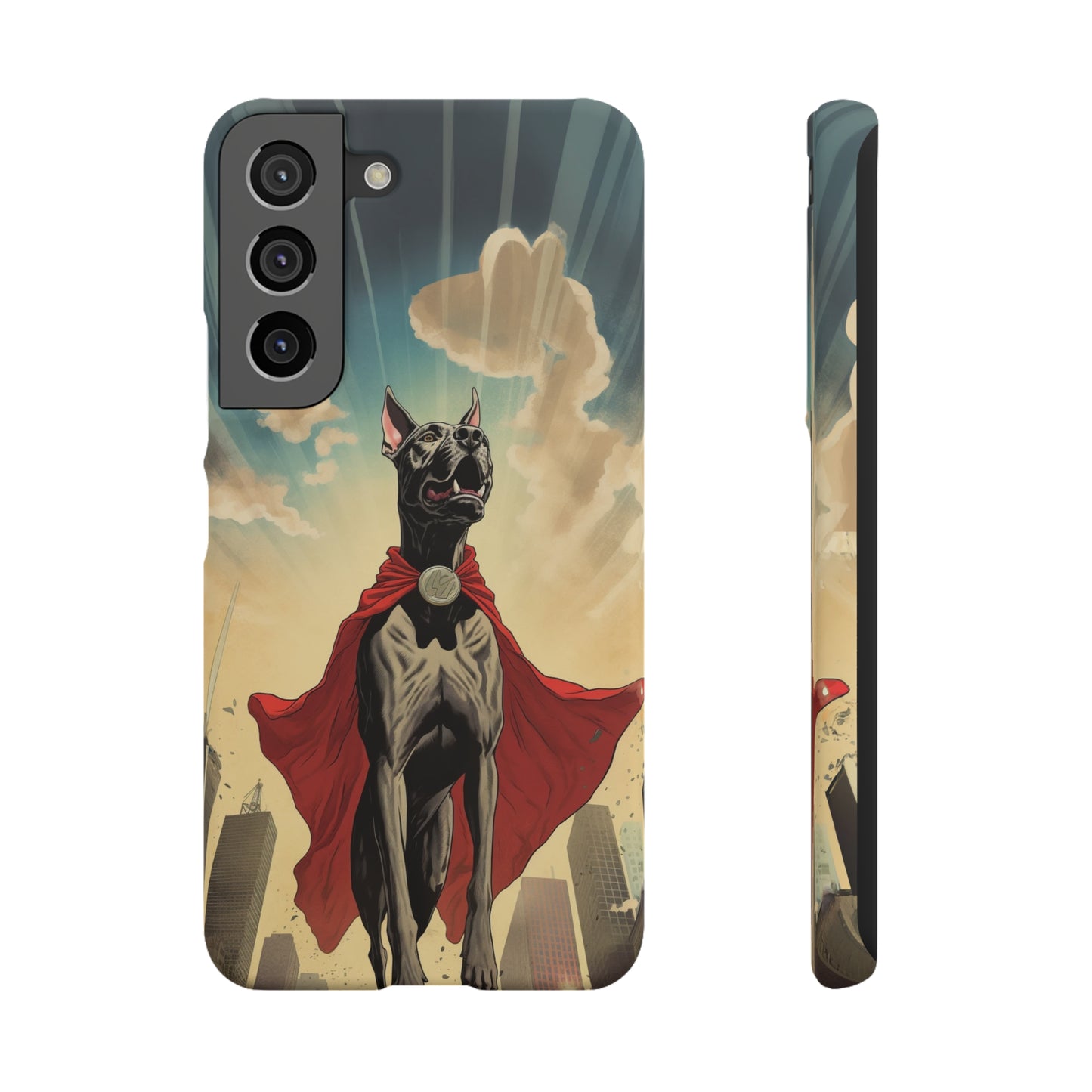 Mighty Guardian: Cartoon Superhero Great Dane