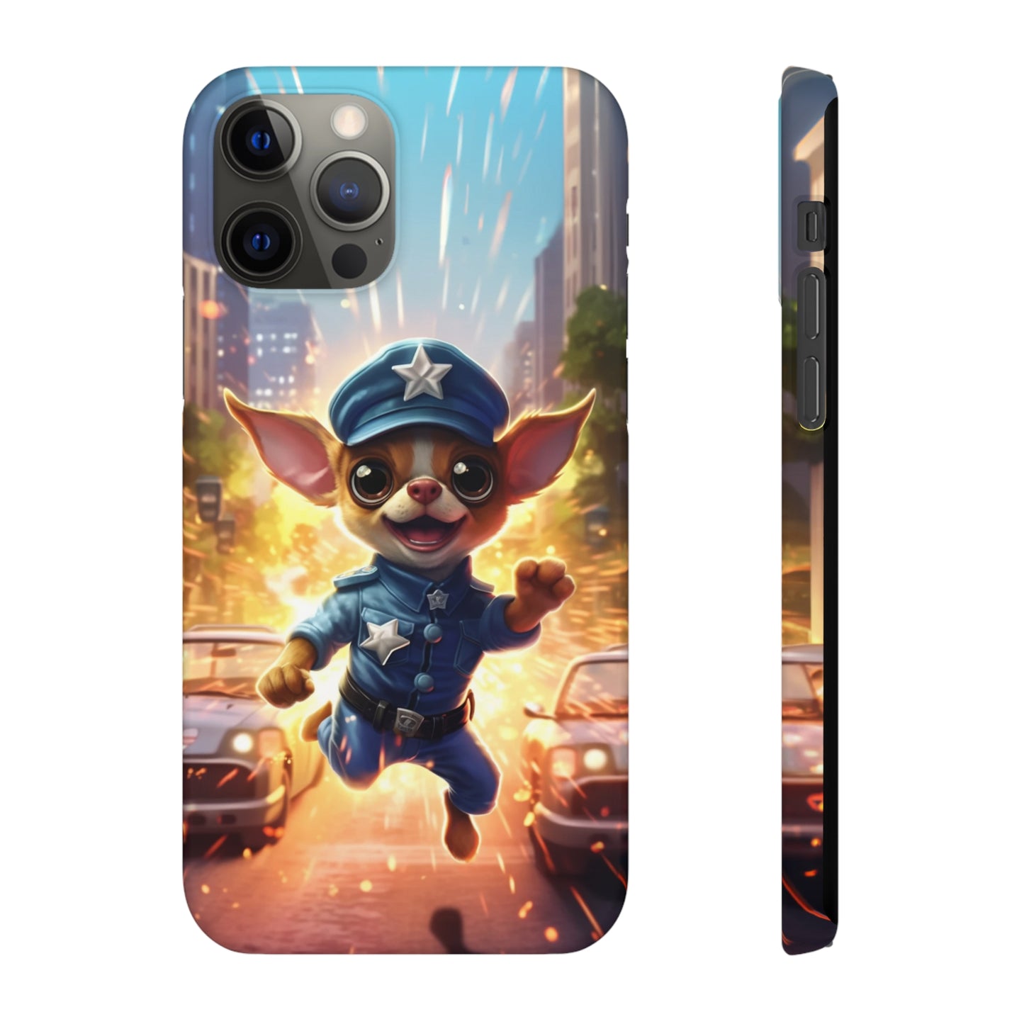Chihuahua Super Cop: Explosive Action Phone Case