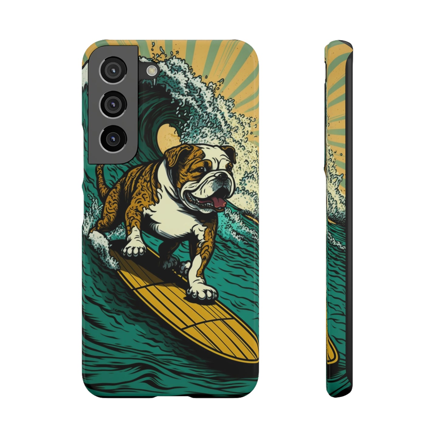 Surf's Up Bulldog: Ride the Wave with Your Best Pal