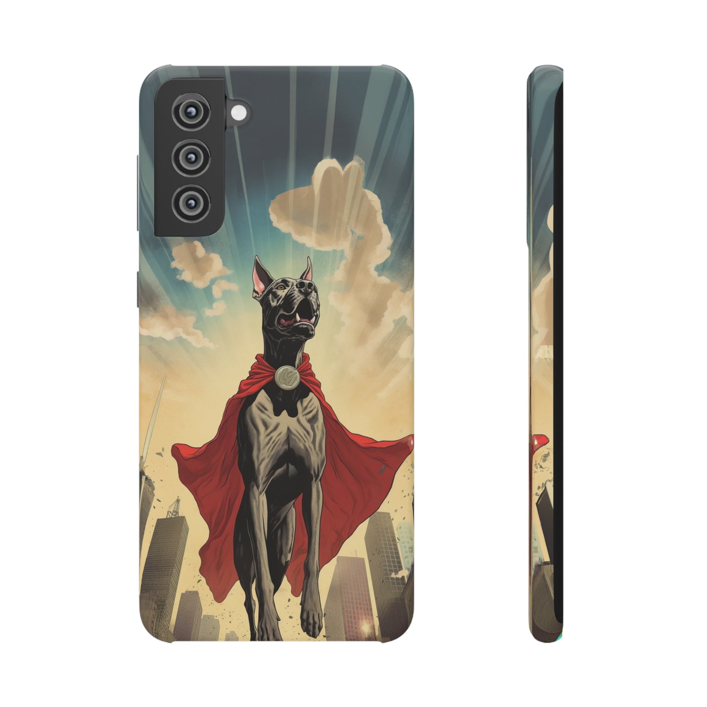 Mighty Guardian: Cartoon Superhero Great Dane