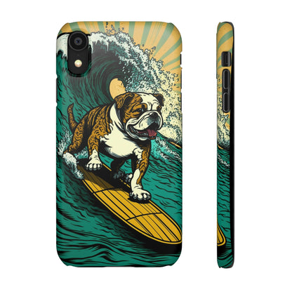 Surf's Up Bulldog: Ride the Wave with Your Best Pal