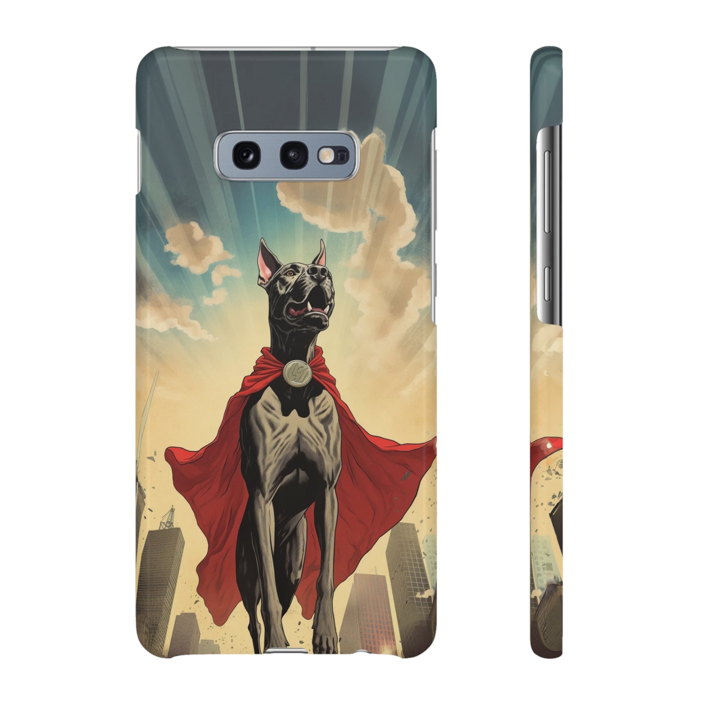 Mighty Guardian: Cartoon Superhero Great Dane