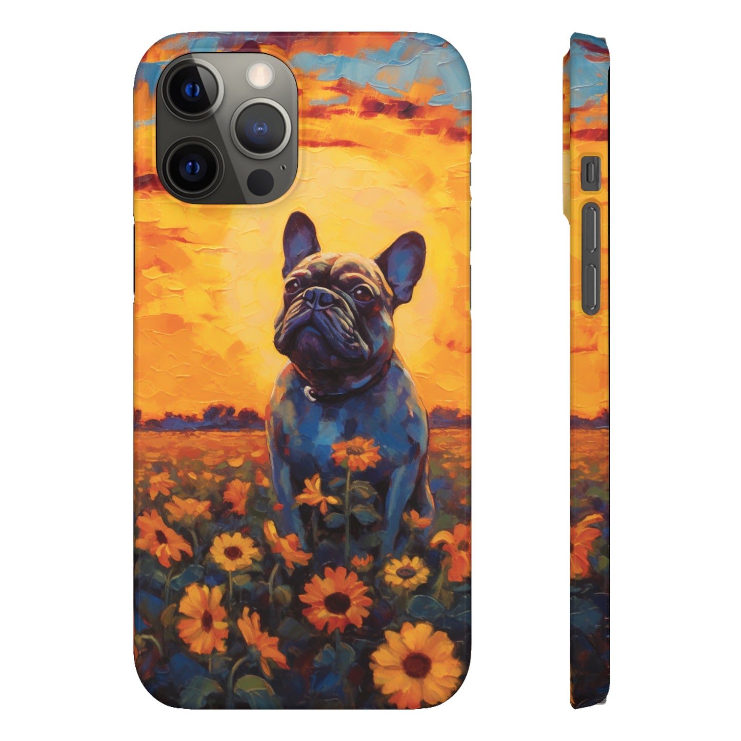 Frenchie Sunflower Sunset Serenade