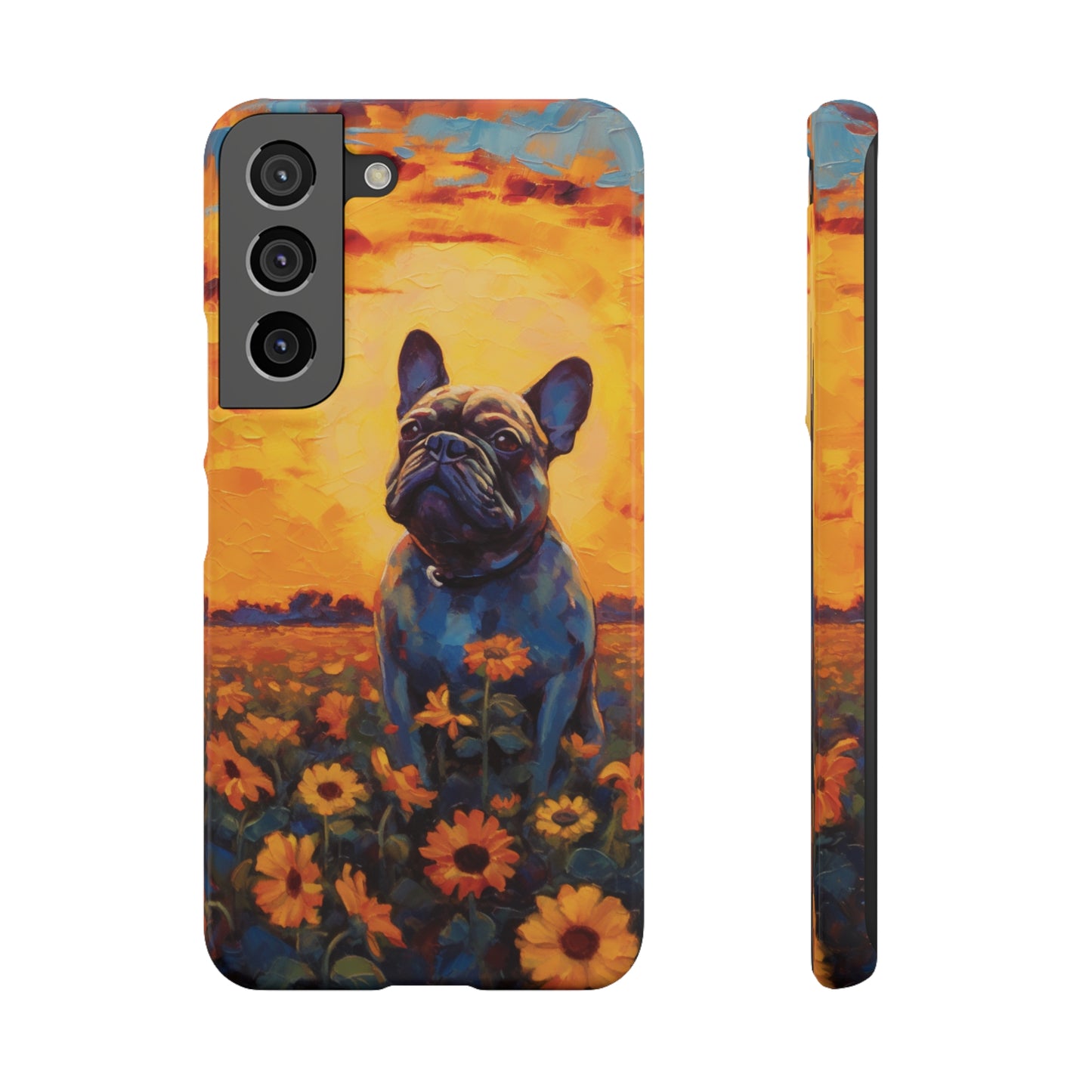 Frenchie Sunflower Sunset Serenade