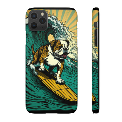 Surf's Up Bulldog: Ride the Wave with Your Best Pal