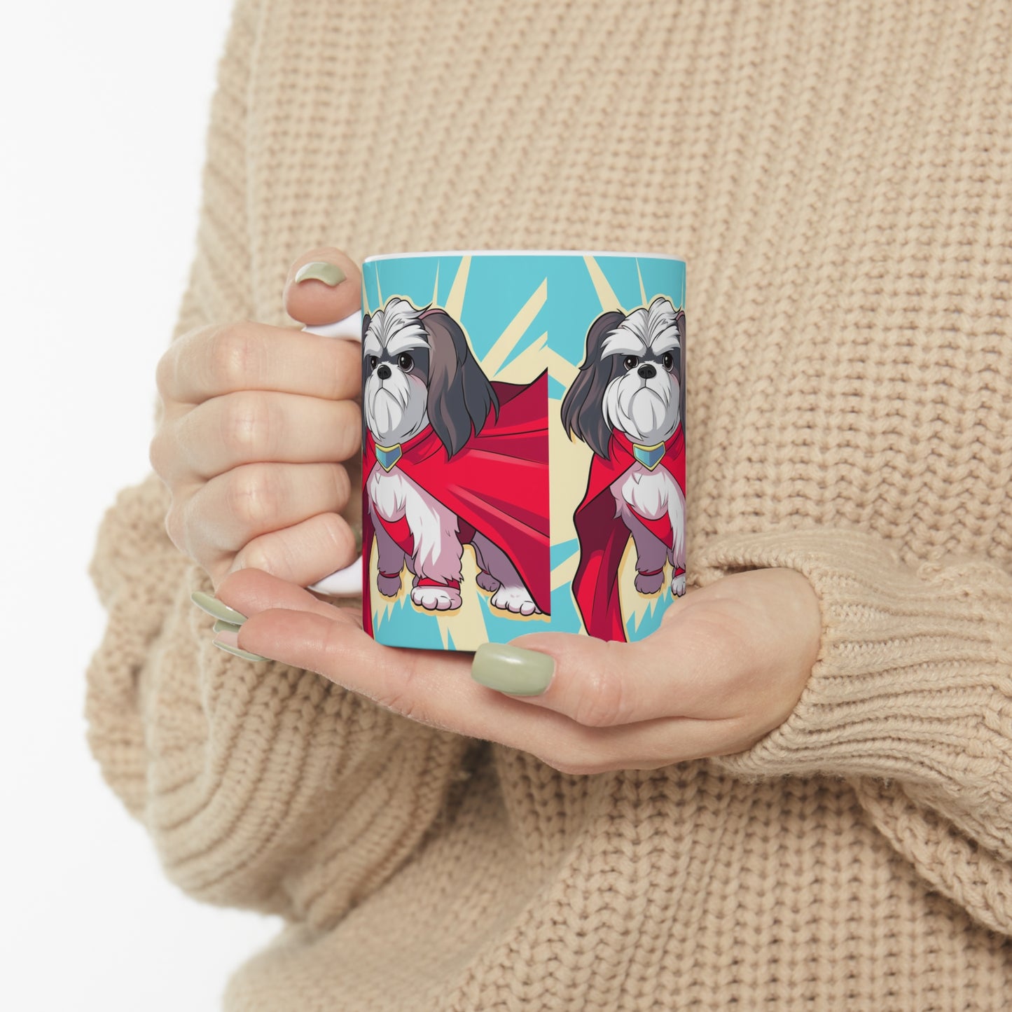 Shihtzu Superhero Coffee Mug - Brew Up a Heroic Start to Your Day!