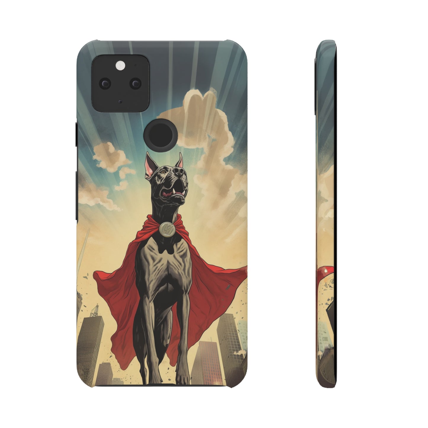 Mighty Guardian: Cartoon Superhero Great Dane