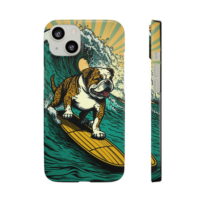 Surf's Up Bulldog: Ride the Wave with Your Best Pal