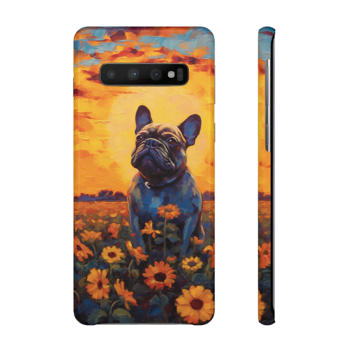 Frenchie Sunflower Sunset Serenade