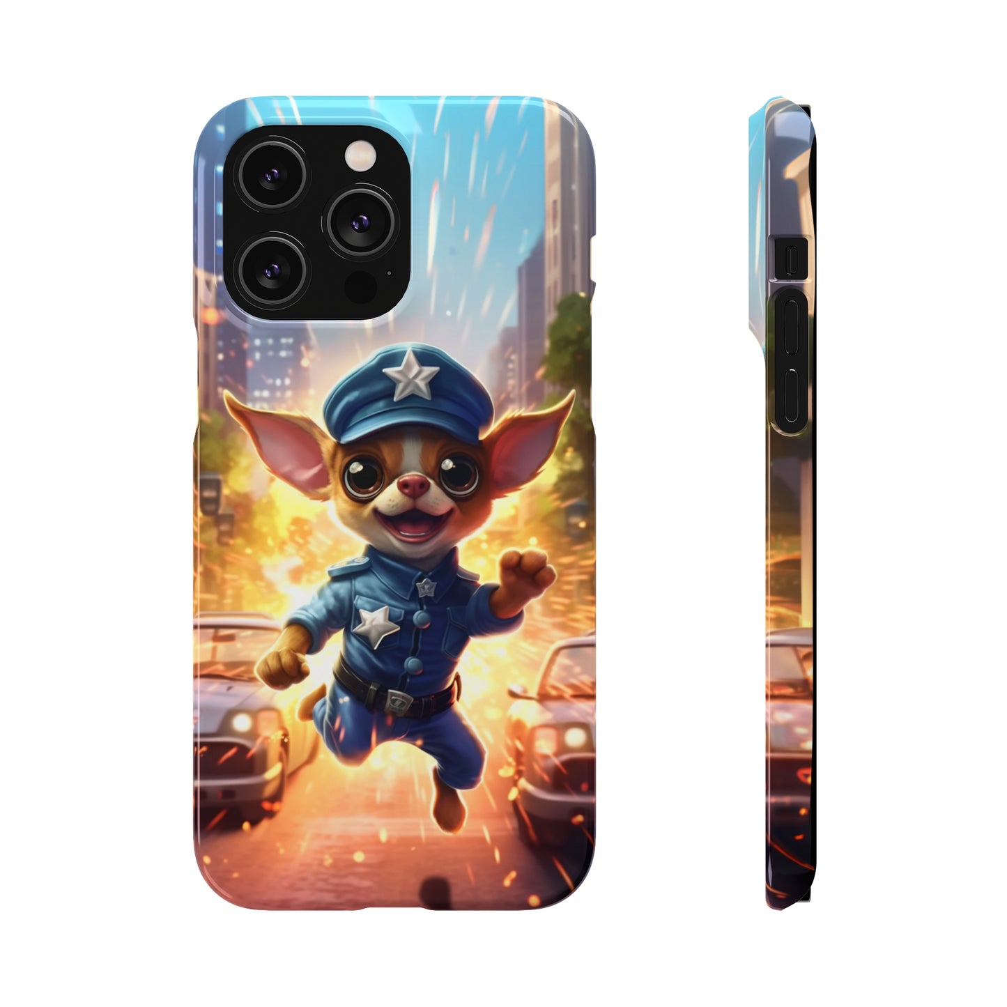 Chihuahua Super Cop: Explosive Action Phone Case