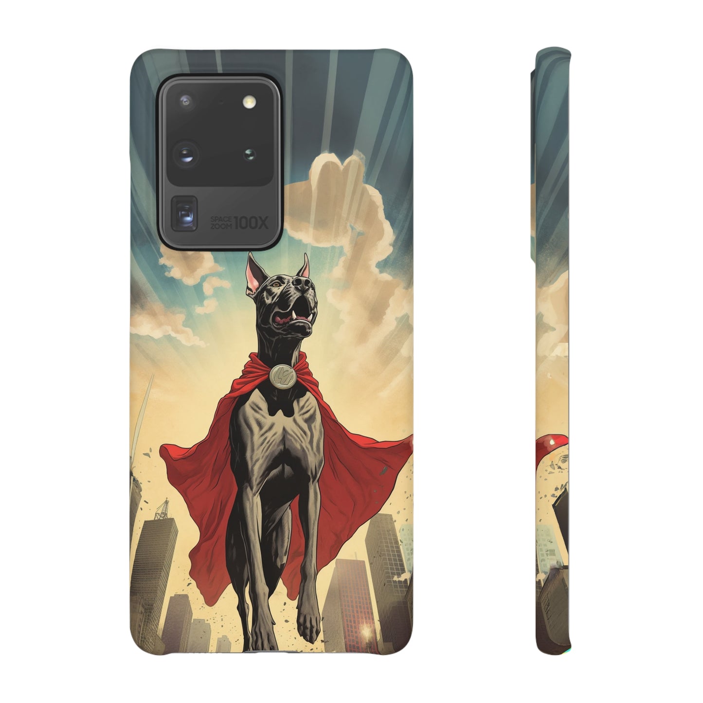 Mighty Guardian: Cartoon Superhero Great Dane