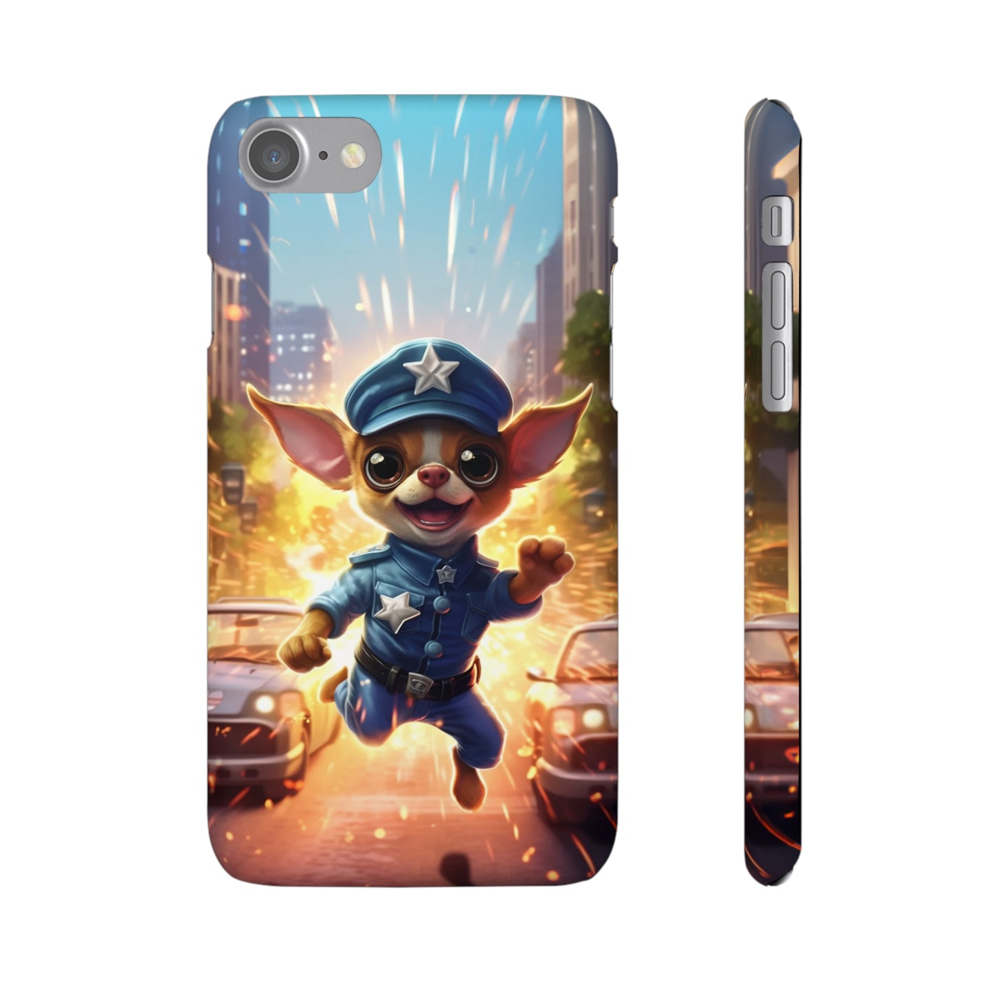 Chihuahua Super Cop: Explosive Action Phone Case