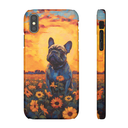 Frenchie Sunflower Sunset Serenade