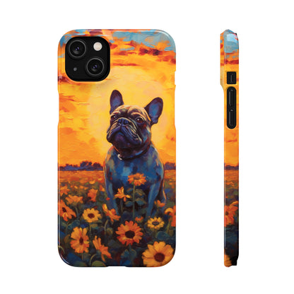 Frenchie Sunflower Sunset Serenade